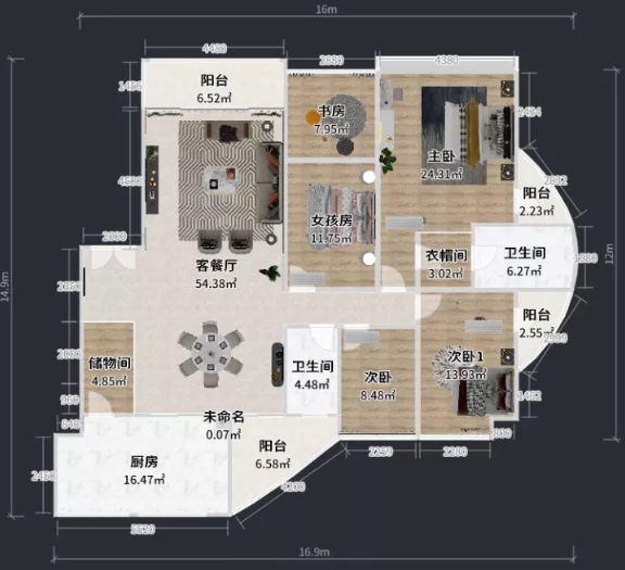 219㎡現(xiàn)代簡約風(fēng)